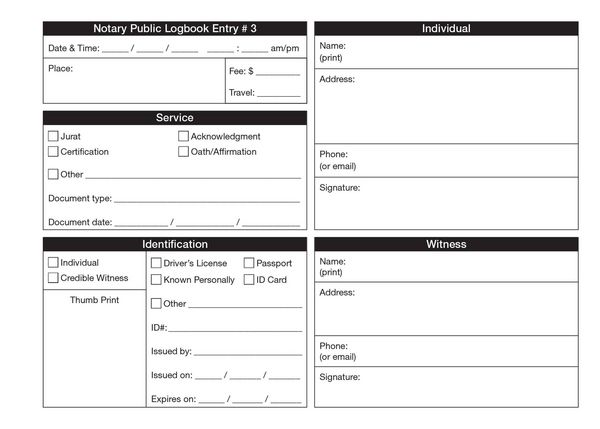 Produktbild: The One-Per-Page Notary Public Logbook