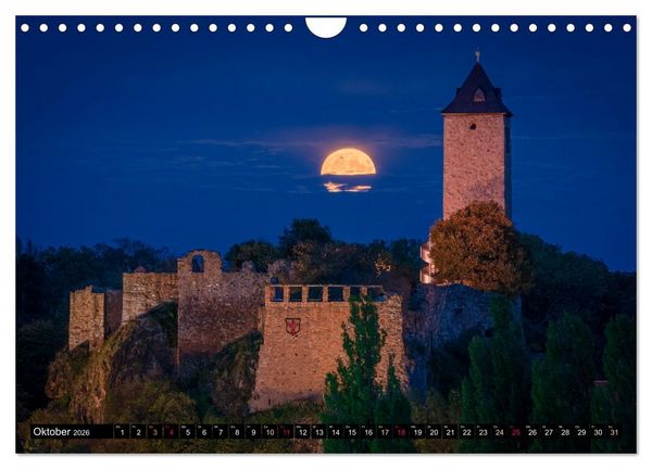Produktbild: Halle-Luna - Monds&uuml;chtig in Halle-Saale (Wandkalender 2026 DIN A4 quer), CALVENDO Monatskalender