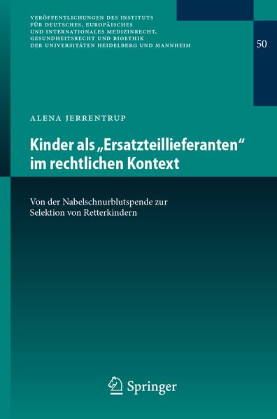 Produktbild: Kinder als &bdquo;Ersatzteillieferanten&ldquo; im rechtlichen Kontext