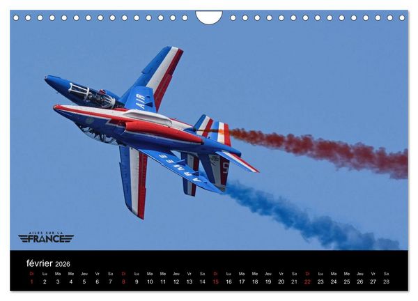 Produktbild: Ailes sur la France (Calendrier mural 2026 DIN A4 vertical), CALVENDO calendrier mensuel
