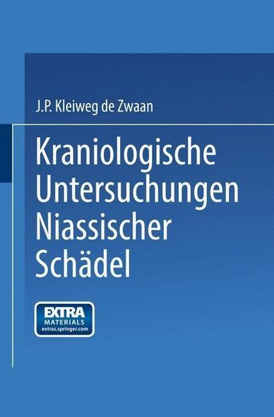 Produktbild: Kraniologische Untersuchungen Niassischer Sch&auml;del