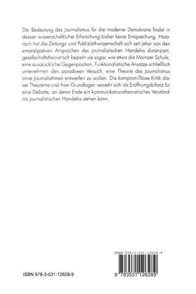 Produktbild: Journalistisches Handeln