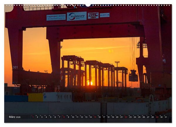 Produktbild: Hamburg Hafen (hochwertiger Premium Wandkalender 2026 DIN A2 quer), Kunstdruck in Hochglanz
