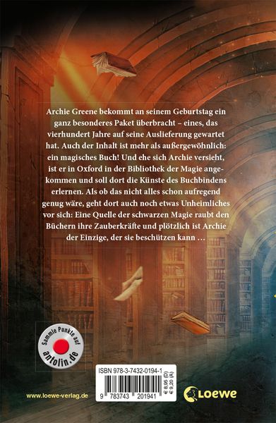Produktbild: Archie Greene und die Bibliothek der Magie (Band 1)