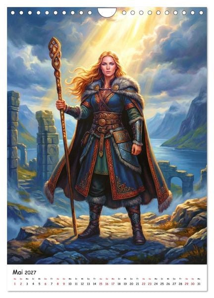 Produktbild: G&ouml;tter der Wikinger &ndash; Ikonen der Nordischen Mythologie (Wandkalender 2027 DIN A4 hoch), CALVENDO Monatskalender