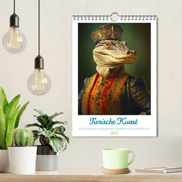 Produktbild: Tierische Kunst - Eine Sammlung von Renaissance-Gem&auml;lden mit tierischen Motiven (Wandkalender 2027 DIN A4 hoch), CALVENDO Monatskalender