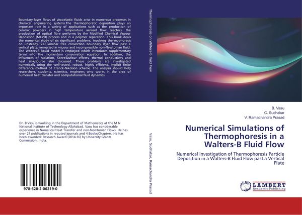 Produktbild: Numerical Simulations of Thermophoresis in a Walters-B Fluid Flow