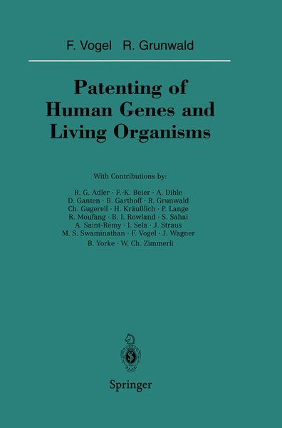 Produktbild: Patenting of Human Genes and Living Organisms