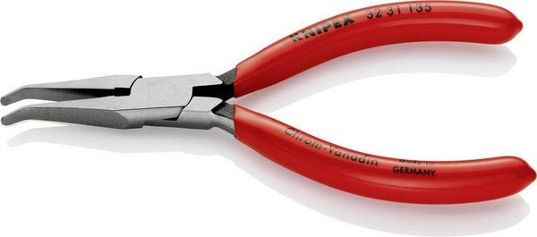 Produktbild: Knipex 32 31 135 Elektronik- u. Feinmechanik Justierzange 40&deg; gebogen Werkzeugstahl 135mm