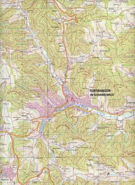 Produktbild: Furtwangen im Schwarzwald 1 : 25 000