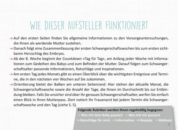 Produktbild: Deine Schwangerschaft, Tag f&uuml;r Tag