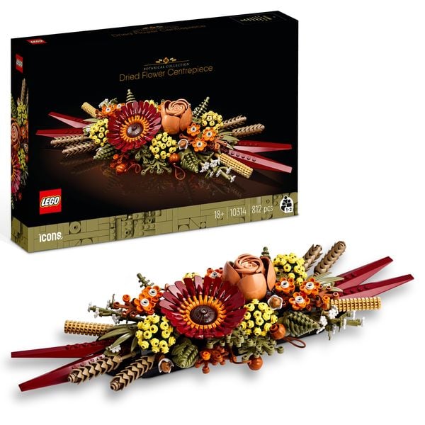 LEGO Botanicals Trockenblumengesteck - Kunstblumen Set 10314