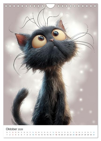 Produktbild: Miau & Mauz (Wandkalender 2026 DIN A4 hoch), CALVENDO Monatskalender