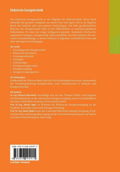 Produktbild: Elektrische Energietechnik