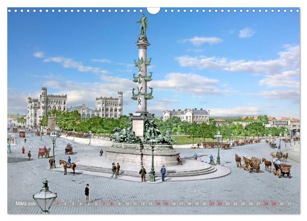 Produktbild: Wien um das Jahr 1900 - Fotos neu restauriert und koloriert (Wandkalender 2026 DIN A3 quer), CALVENDO Monatskalender