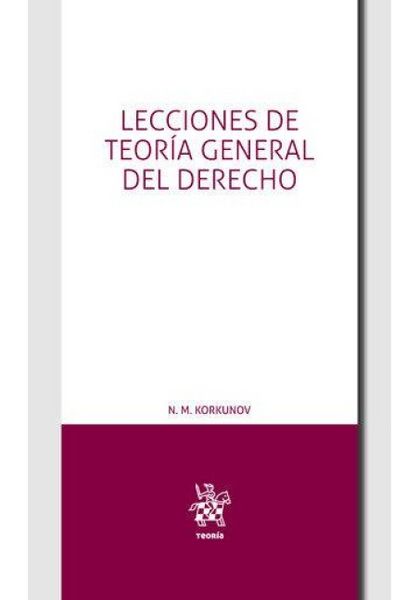 Produktbild: Lecciones de teor&iacute;a general del derecho