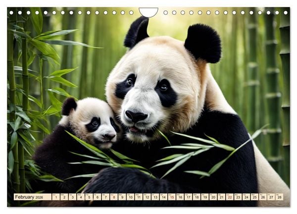 Produktbild: Cozy giant panda (Wall Calendar 2026 DIN A4 landscape), CALVENDO 12 Month Wall Calendar