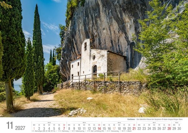 Produktbild: Gardasee 2027 Bildkalender A3 cm quer, spiralgebunden