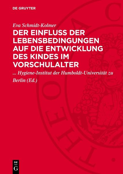 Produktbild: Der Einflu&szlig; der Lebensbedingungen auf die Entwicklung des Kindes im Vorschulalter