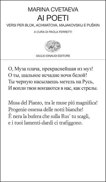 Produktbild: Ai poeti. Versi per Blok, Achmatova, Majakovskij e Pu&iquest;kin