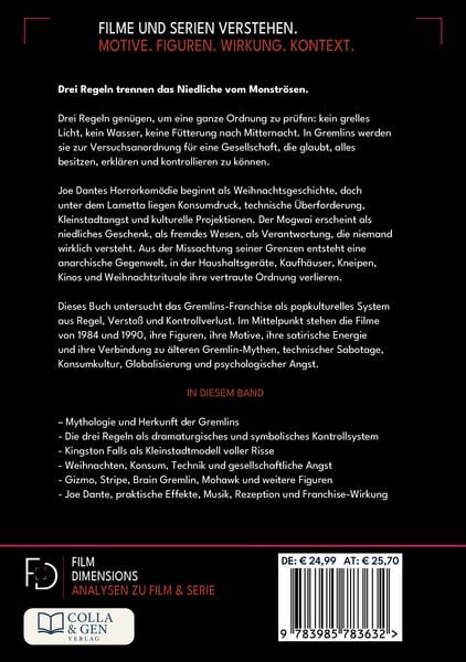 Produktbild: Gremlins &ndash; Chaos und Kontrolle (Ein Film Dimensions Buch)