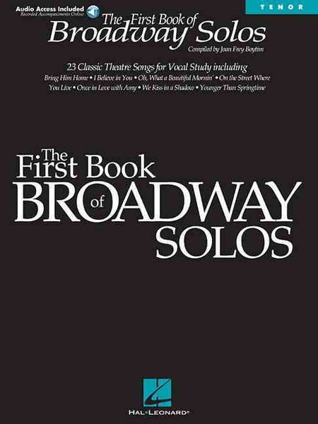 Produktbild: First Book of Broadway Solos Tenor Edition - Book/Online Audio Pack