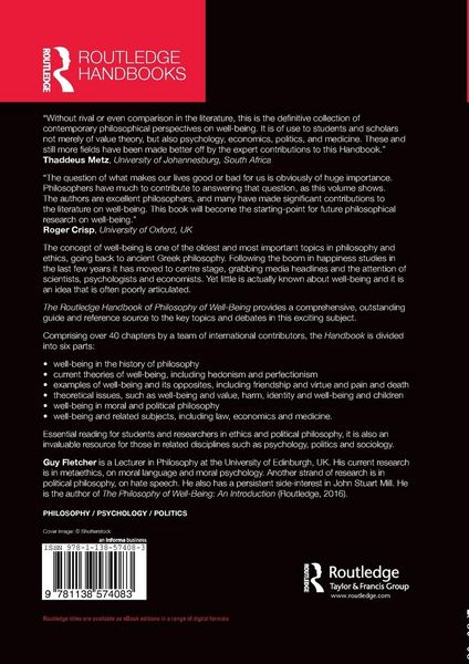 Produktbild: The Routledge Handbook of Philosophy of Well-Being