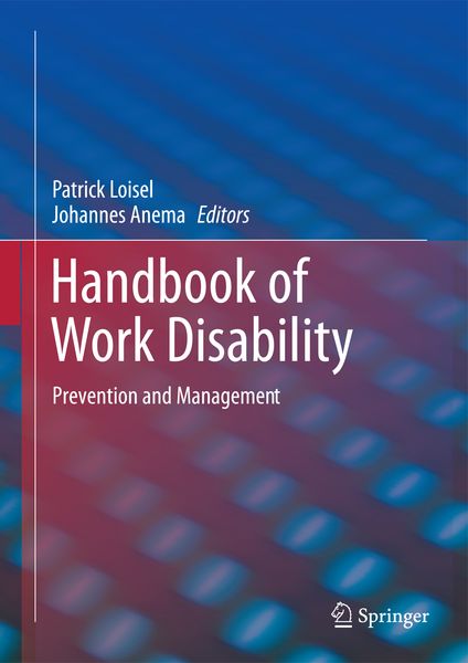 Produktbild: Handbook of Work Disability