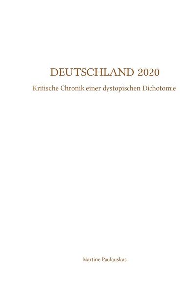 Produktbild: Deutschland 2020