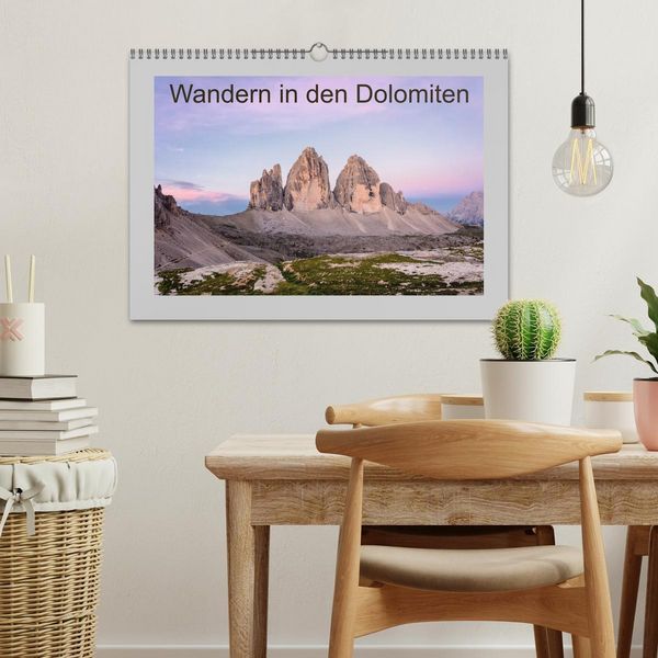Produktbild: Wandern in den Dolomiten (Wandkalender 2026 DIN A3 quer), CALVENDO Monatskalender