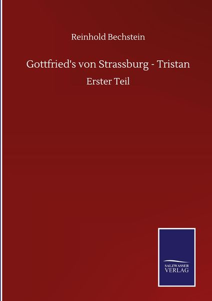 Produktbild: Gottfried's von Strassburg - Tristan