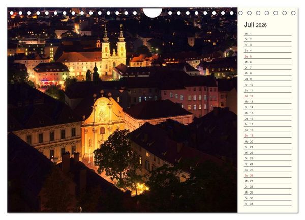 Produktbild: Graz - Metropole der Steiermark (Wandkalender 2026 DIN A4 quer), CALVENDO Monatskalender