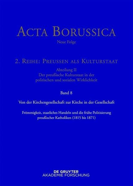 Produktbild: Von der Kirchengesellschaft zur Kirche in der Gesellschaft