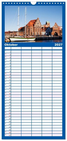 Produktbild: Familienplaner 2027 - Welterbe - Kultur und Natur in Deutschland mit 5 Spalten (Wandkalender, 21 x 45 cm) CALVENDO