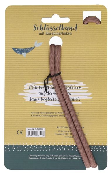 Produktbild: Schl&uuml;sselband mit Karabinerhaken - Jesus begleite dich