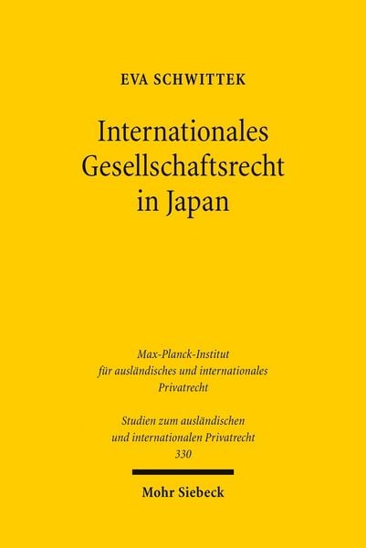 Produktbild: Internationales Gesellschaftsrecht in Japan