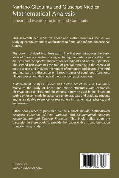 Produktbild: Mathematical Analysis