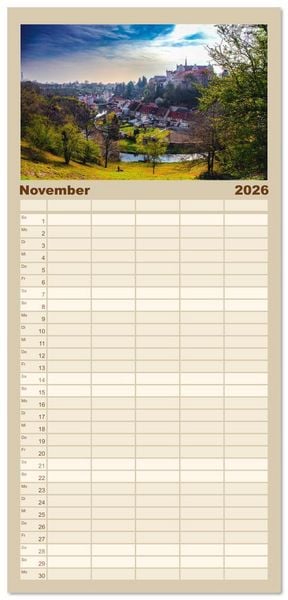 Produktbild: Familienplaner 2026 - Bautzen neu erleben - Monat f&uuml;r Monat urban eingefangen mit 5 Spalten (Wandkalender, 21 x 45 cm) CALVENDO