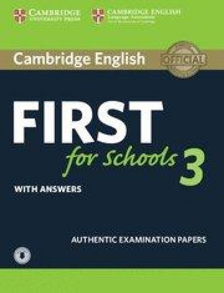 Produktbild: Cambridge English First for Schools 3 Student's Book with Answers with Audio