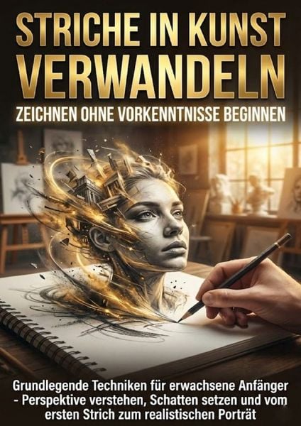 Produktbild: Striche in Kunst Verwandeln: Zeichnen Ohne Vorkenntnisse Beginnen