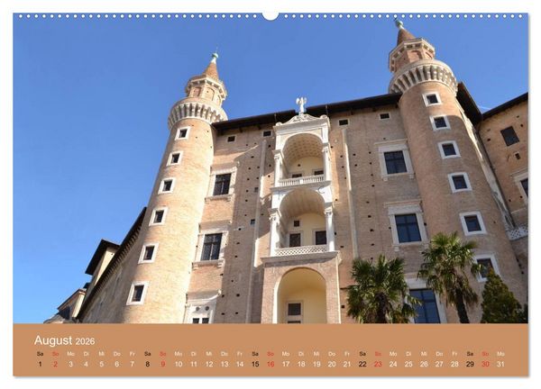 Produktbild: Urbino - Ein Spaziergang durch die Renaissance-Stadt in den Marken (Wandkalender 2026 DIN A2 quer), CALVENDO Monatskalender