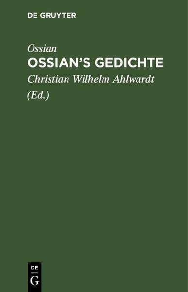 Produktbild: Ossian's Gedichte