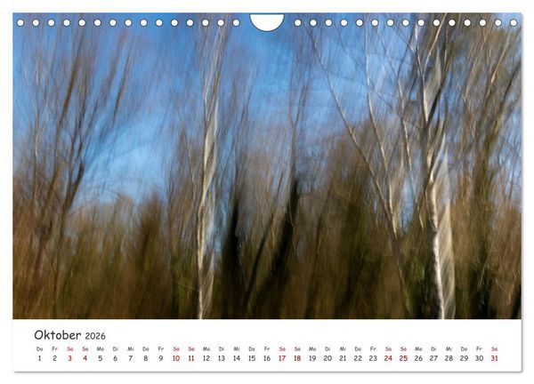 Produktbild: Abstrakte Naturerlebnisse - ICM (Intentional Camera Movement) Fotografie (Wandkalender 2026 DIN A4 quer), CALVENDO Monatskalender