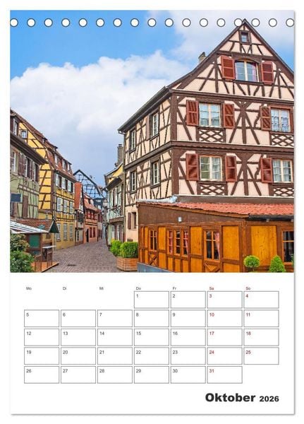 Produktbild: Colmar - Impressionen (Tischkalender 2026 DIN A5 hoch), CALVENDO Monatskalender