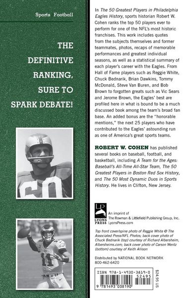 Produktbild: The 50 Greatest Players in Philadelphia Eagles History