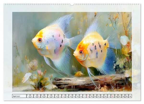 Produktbild: Aquariumfische. Farbenpracht im S&uuml;&szlig;wasserbecken (hochwertiger Premium Wandkalender 2027 DIN A2 quer), Kunstdruck in Hochglanz
