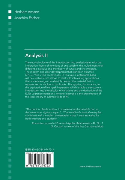 Produktbild: Analysis II