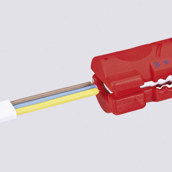 Produktbild: Knipex 16 64 125 SB Kabelentmanteler Geeignet f&uuml;r Flachkabel, Rundkabel, Feuchtraumkabel 4 bis 13 mm 0.8 bis 2.5 mm&sup2;