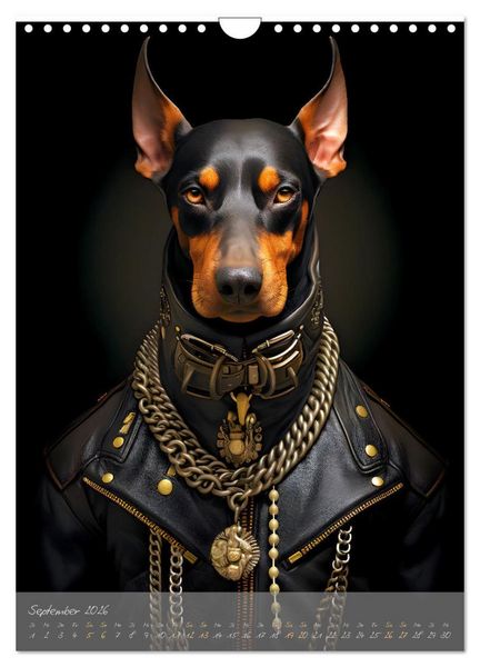 Produktbild: CHARAKTIERE Hunde mit Profil (Wandkalender 2026 DIN A4 hoch), CALVENDO Monatskalender