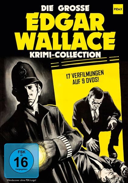 Produktbild: Die gro&szlig;e Edgar Wallace Krimi-Collection / 17 Verfilmungen der beliebten Edgar-Wallace-Krimis (Pidax Film- und H&ouml;rspielverlag) [9 DVDs]